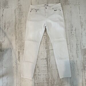 Vineyard Vines Jeans Womens 10‎ White Skinny Leg Ankle Mid Rise